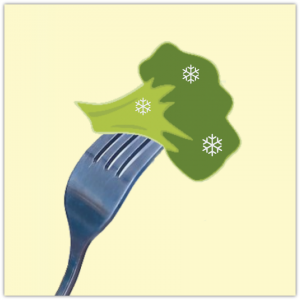 Happy Mother's Day!...Drawing of Broccoli with Snowflakes on a Fork